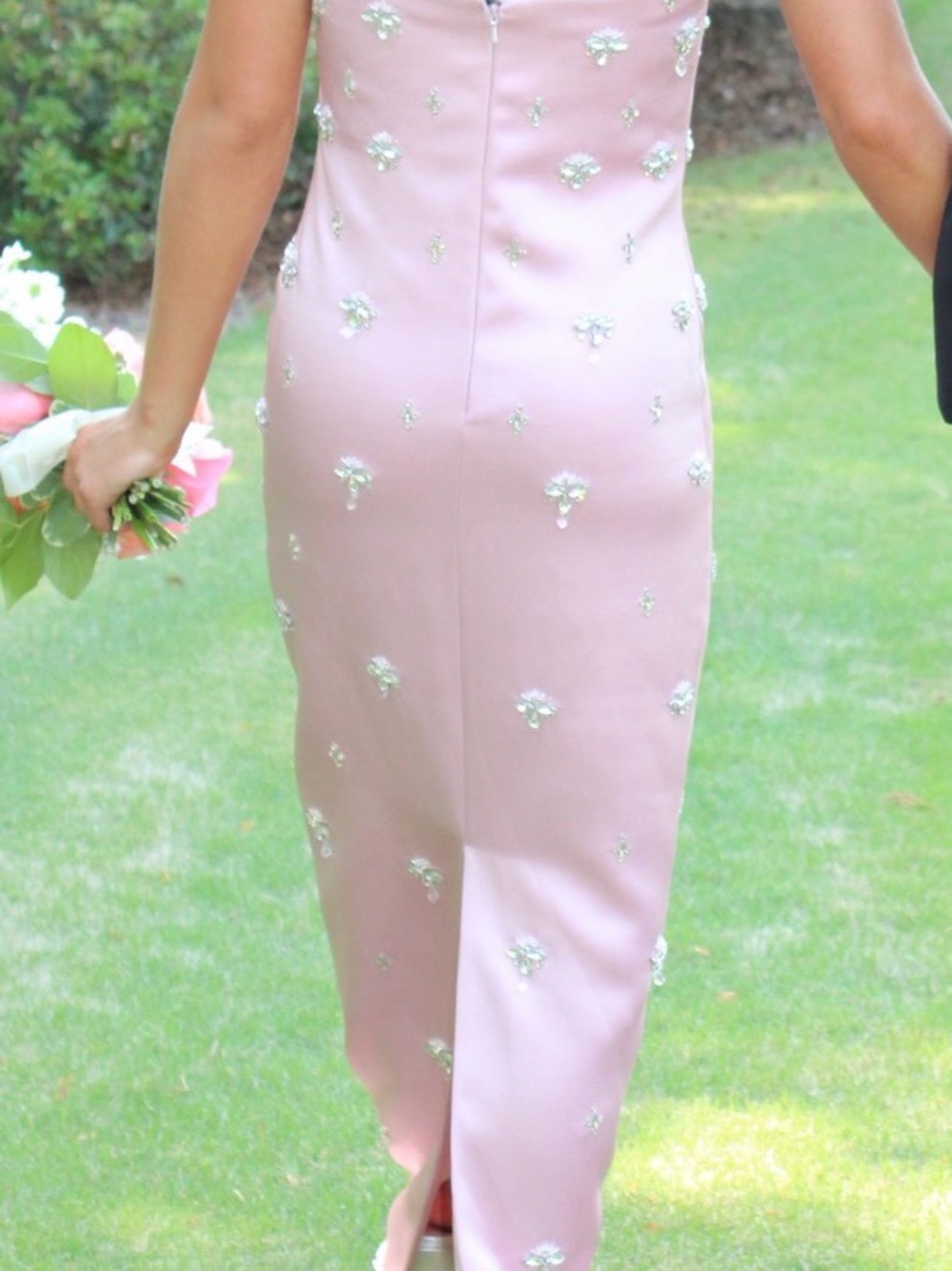 Retrofete Elise Embellished Gown in Pink Worn Once!! - Picture 3 of 4